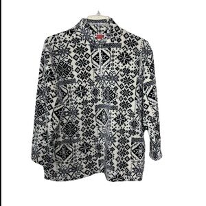 Liz Claiborne Vtg Size XL 1/4 Zip Long Sleeve Women’s Pullover Fleece Pockets